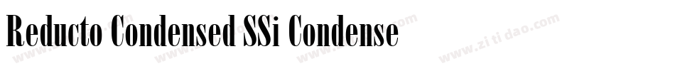 Reducto Condensed SSi Condensed字体转换